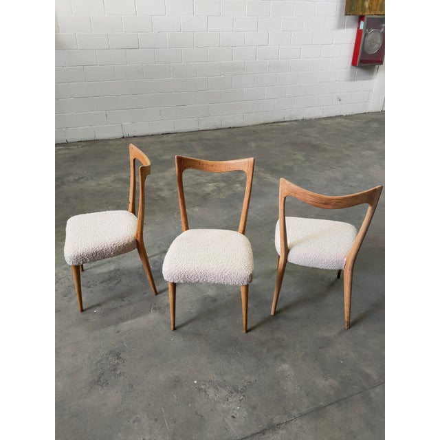 Wood Mid-Century Dining Chairs, 1970, Set of 3 For Sale - Image 7 of 7