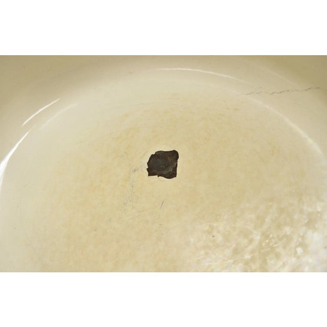 Technique 4 Quart Red Cast Iron Dutch Oven Covered Pot With Tomato Design on Lid For Sale - Image 11 of 13