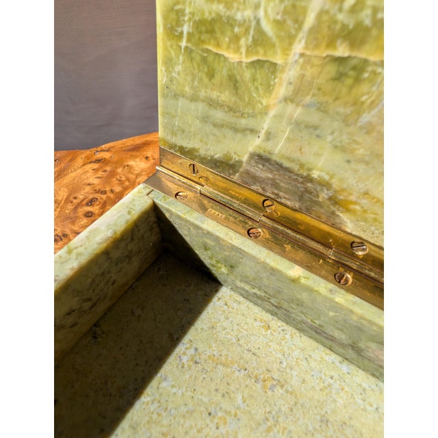 Antique Italian Green Marble Trinket Box from Henry Griffith & Sons, 1890s For Sale - Image 4 of 15
