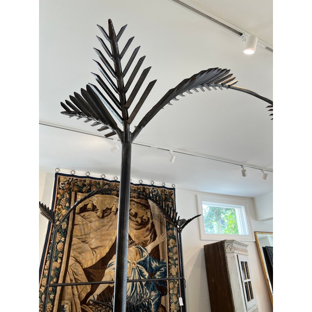 Metal Late 20th Century Mario Villa Palm Bed - Queen For Sale - Image 7 of 12