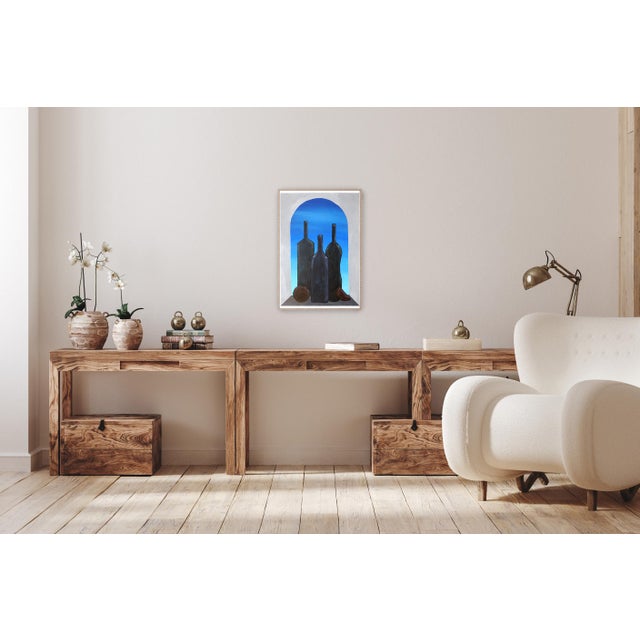 Backlit Window is a beautiful original painting by Gio Bellagio that signals a subtle shift in still life compositions....