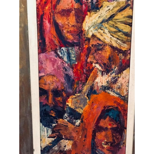 1960s Mid Century Signed Impasto by Victor Olsen For Sale - Image 10 of 13