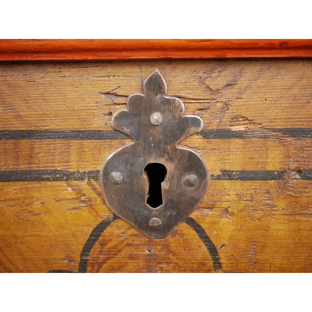 Tyrolean Painted Fir Chest, Late 18th Century For Sale - Image 17 of 18