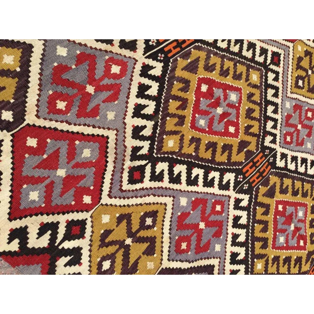 Tribal Vintage Turkish Kilim Runner - 67" X 161" For Sale - Image 3 of 10