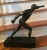 Neoclassical Antique 19th Century French Grand Tour Bronze Figure of an Athlete Mounted on Original Black Slate Base For Sale - Image 3 of 13