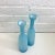Holmegaard Cased Glass, Pair of Blue Carnaby Vases, 12” x 5” These expertly crafted vases feature multiple glass layers,...