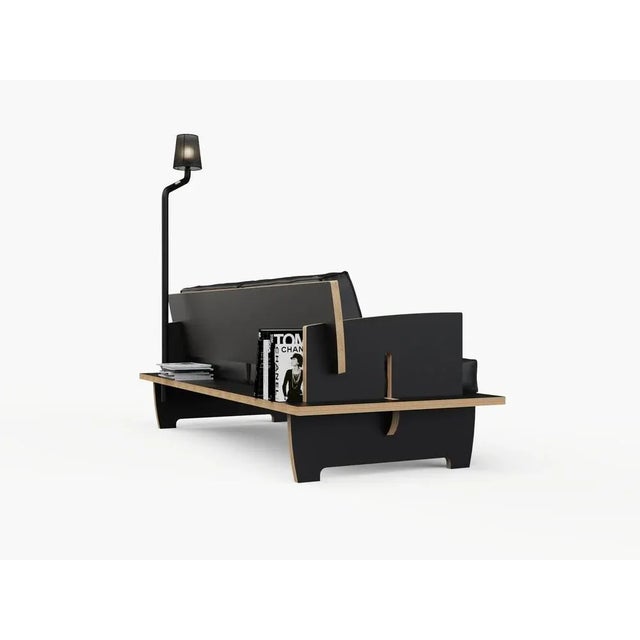 Not Yet Made - Made To Order CINQUE Sofa Black by Gio Aio Design For Sale - Image 5 of 6