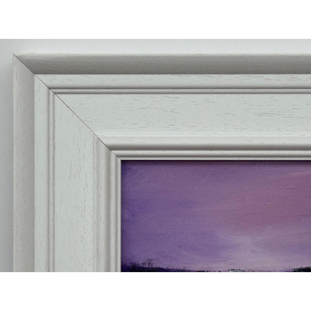 Twilight over Water - Miniature Art in Lavender by Contemporary British Artist 2025 For Sale - Image 10 of 11