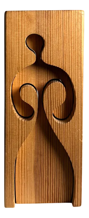 Swedish Sculptural 3d Puzzle in Pine by Gunnar Kanevad, 1970s