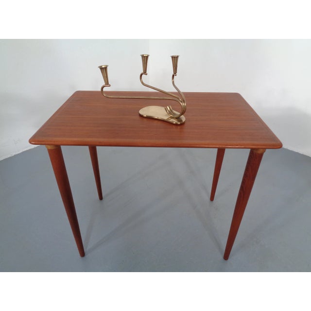 Curved Brass Candleholder, 1950s For Sale - Image 9 of 18