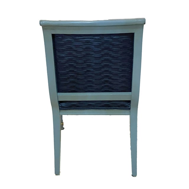 1950s Mid Century French Style Lacquer Wood Chair For Sale - Image 5 of 9