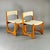 White Upholstered Walnut Chairs, 1970s, Set of 2 For Sale - Image 5 of 5