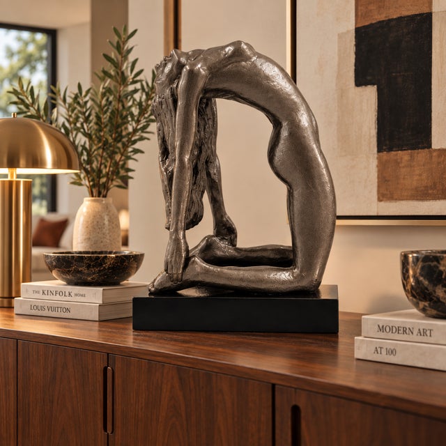 1980s Austin Productions Durastone Sculpture "Rebirth" Signed Renard 1980 For Sale - Image 5 of 14
