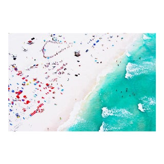 Cheryl Maeder, Beach Swimming, Archival Photographic Watercolor Print For Sale