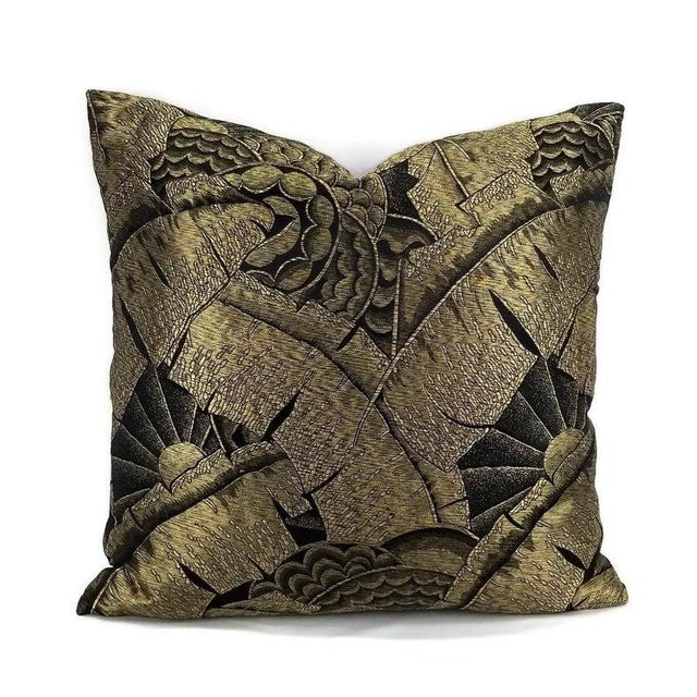 Ralph Lauren Coco De Mer in Tarnished Gold Pillow Cover - 20" X 20" For Sale In Portland, OR - Image 6 of 6