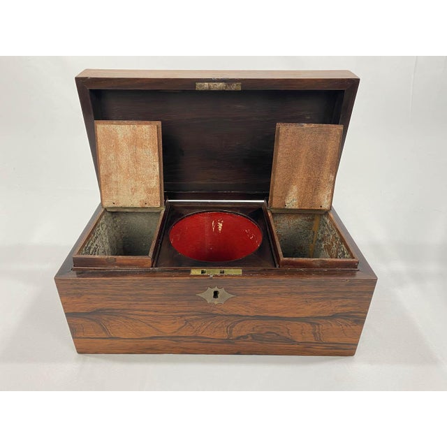 English Antique English Tea Caddy For Sale - Image 3 of 7