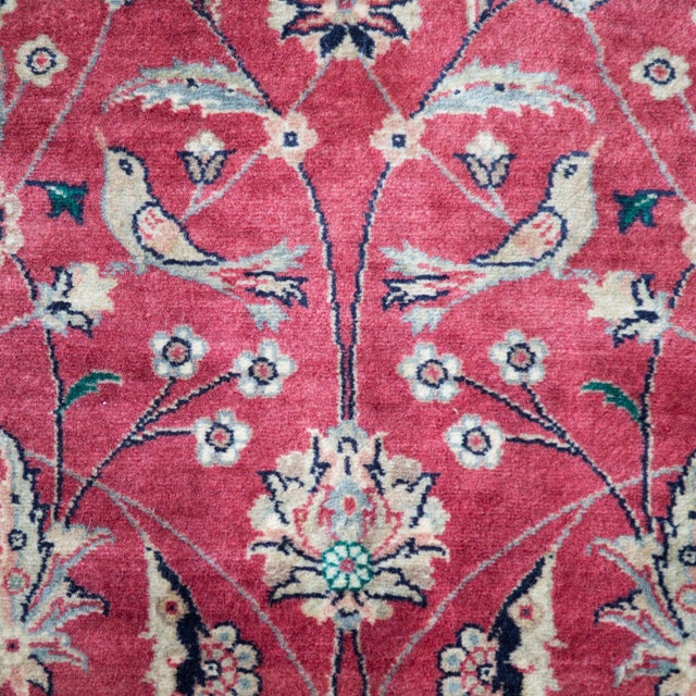 Vintage Hand-Knotted Signed Tabriz Rug, 1960s For Sale - Image 4 of 9