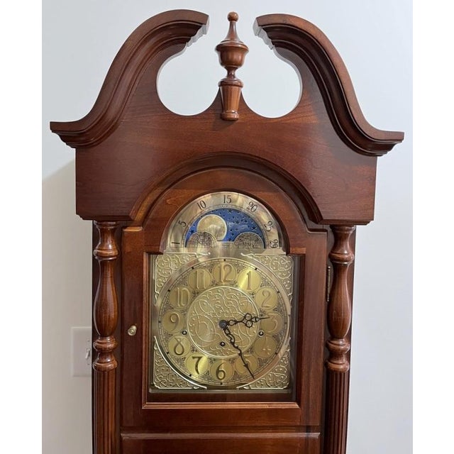 Vintage Ridgeway Grandfather Clock For Sale - Image 4 of 4