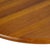 1980s Danish Modern Solid Teak Dining Table W/ Leaf, Oval Extension Table For Sale - Image 15 of 16