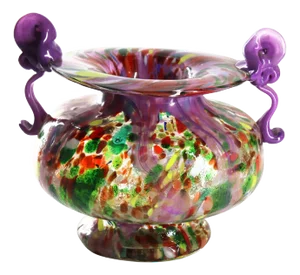 Orchid Murano Glass Amphora Vase by MadeForSoul