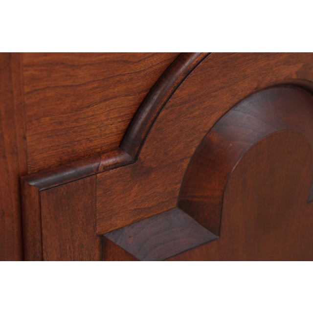 Bartley Collection Cherry Chippendale 1 Door Spice Cabinet For Sale - Image 12 of 17