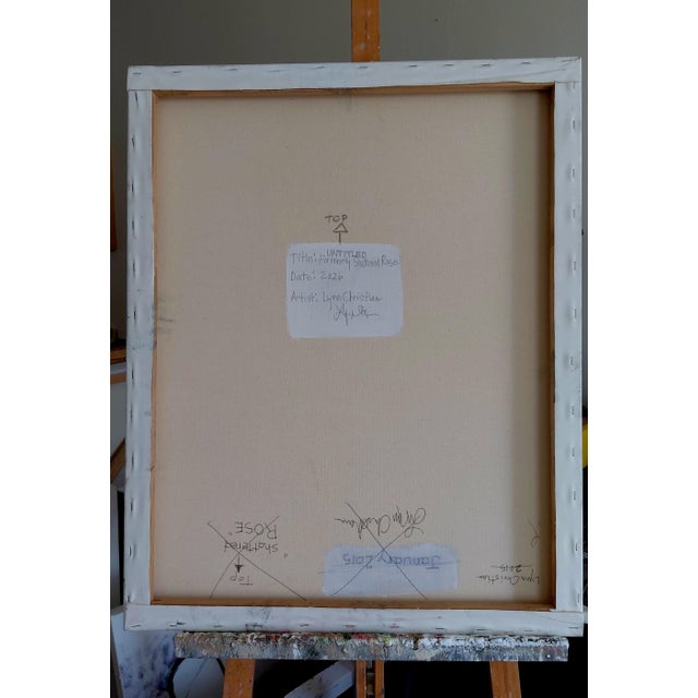 Untitled (Formerly Shattered Rose) Is an Abstract Floral and Vase Oil Painting by Contemporary Artist Lynn Christian....