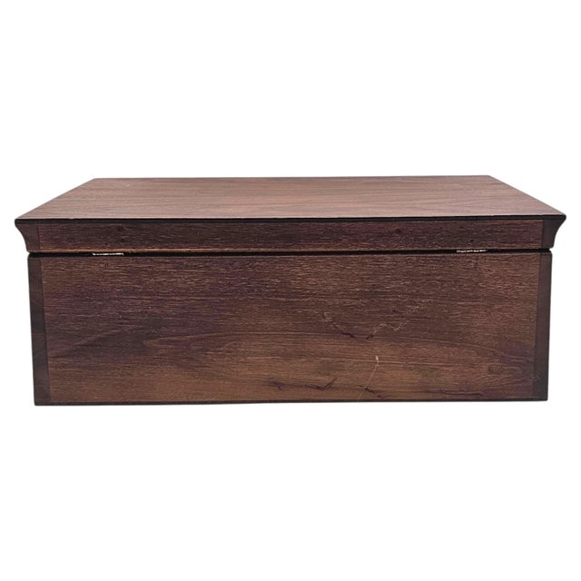 1847 Rogers Bros Garland Silverplate Flatware Service — 80pc With Wood Chest For Sale - Image 10 of 13