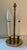 Metal Early 20th Century Small Double Bouillotte Lamp With Red Tole Shade For Sale - Image 7 of 9