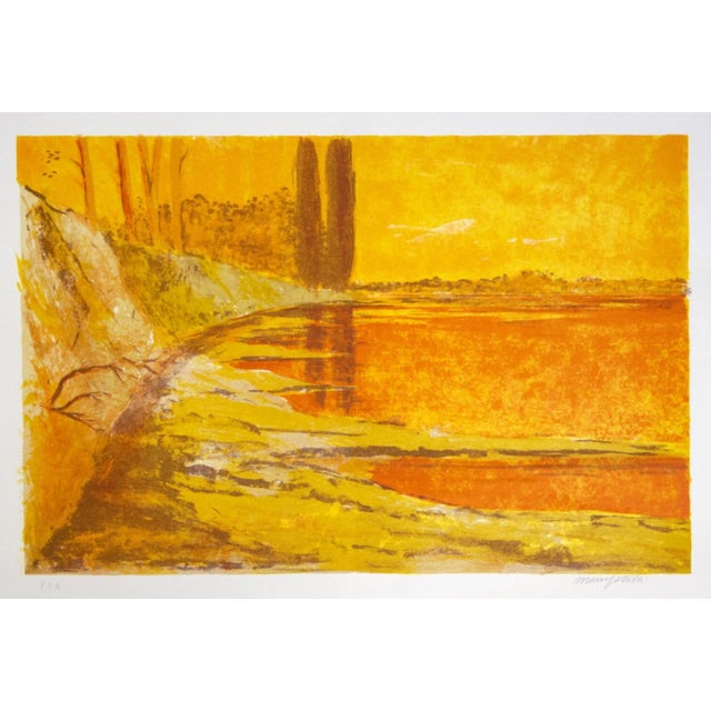 Mario Doors - Landscape - Original Lithograph - 1980s For Sale