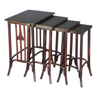 Nesting Tables by Siegel for Kohn, 1905, Set of 4 For Sale