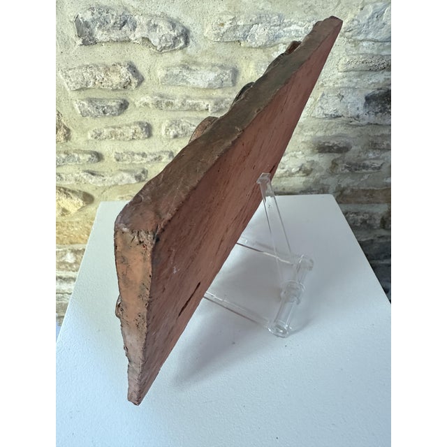 RARE Anthropomorphic bas-relief by Odile Devauchelle, a renowned French ceramicist, this work, created in red clay or...
