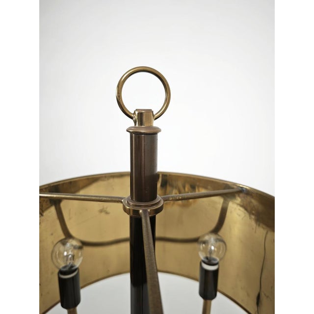 Mid-Century Modern Brass Table Lamp with Burnished Shade, 1960s For Sale - Image 6 of 18