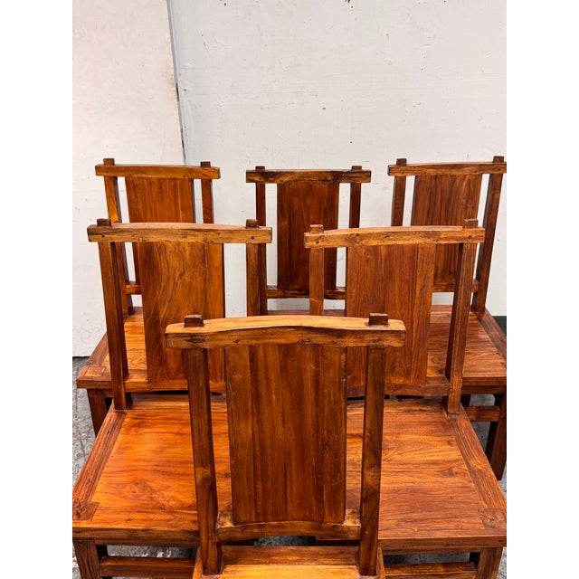 Handcrafted Dining Chairs, Set of Six For Sale - Image 10 of 12