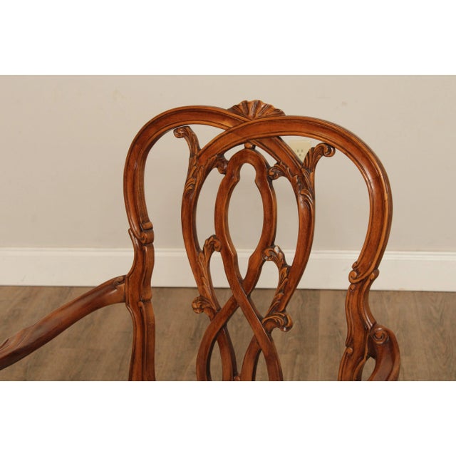 1990s Karges Georgian Style Carved Back Dining Chairs - Set of 8 For Sale - Image 5 of 13