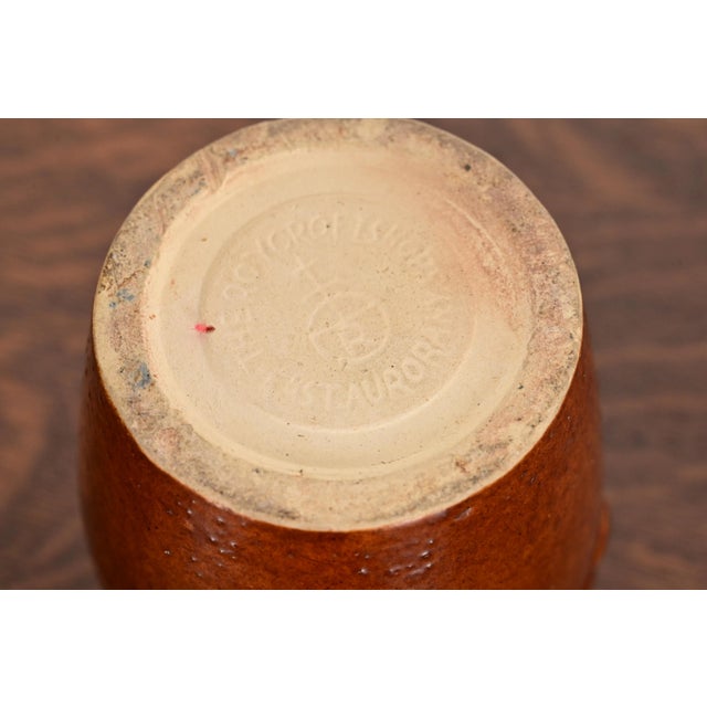 Roycroft Pottery Antique Arts & Crafts Glazed Ceramic Jug, Circa 1920s For Sale - Image 12 of 14