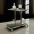 Glass Bauhaus Bar Cart in Chrome & Smoked Glass, Czechoslovakia, 1960s For Sale - Image 7 of 15