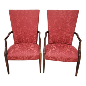 Hickory Chair Mount Vernon Collection Federal Style Lolling Armchairs – a Pair