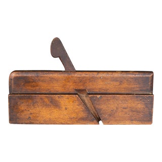 19th C. Carpenter's Molding Wood Plane For Sale