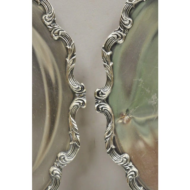 Vintage Wallace 1125 Silver Plated Monmouth Park Award Plates - a Pair For Sale In Philadelphia - Image 6 of 12