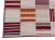 Handwoven Cotton Area Rug Vegetable Dyed Beige and Red Tile Patterned Dhurrie - 8'x10' For Sale - Image 10 of 10