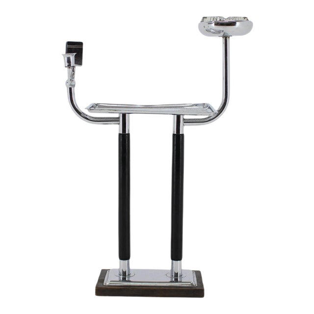Chrome Bauhaus Art Deco Smoking Table, 1930s For Sale