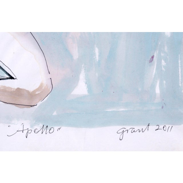 "Apollo" Chase Finlay Ballet Dancer - Figurative Abstract on Paper by Marc Foster Grant For Sale In Monterey, CA - Image 6 of 7