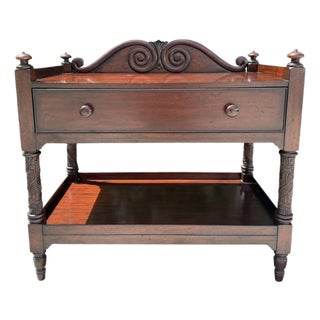 Vintage Ralph Lauren Mahogany Two Tier Server For Sale