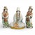 Japanese Kutani Porcelain Buddhist Triad of Kannon, 1800s For Sale - Image 13 of 13