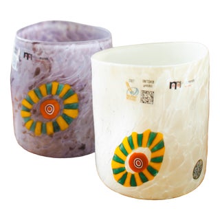 Murano Glasses by Mariana Iskra, Set of 2 For Sale