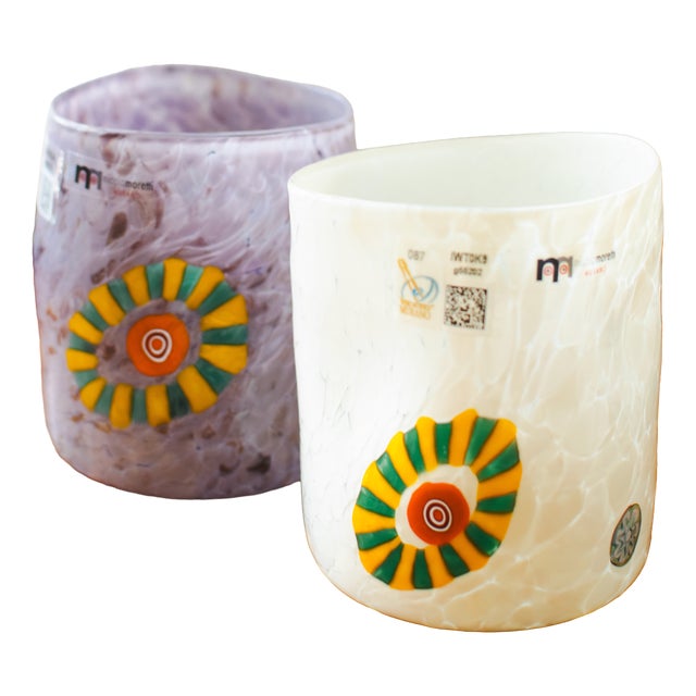 Murano Glasses by Mariana Iskra, Set of 2 For Sale