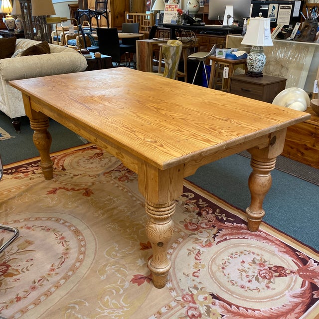 Late 20th Century French Country Farm Style Dining Table Chairish