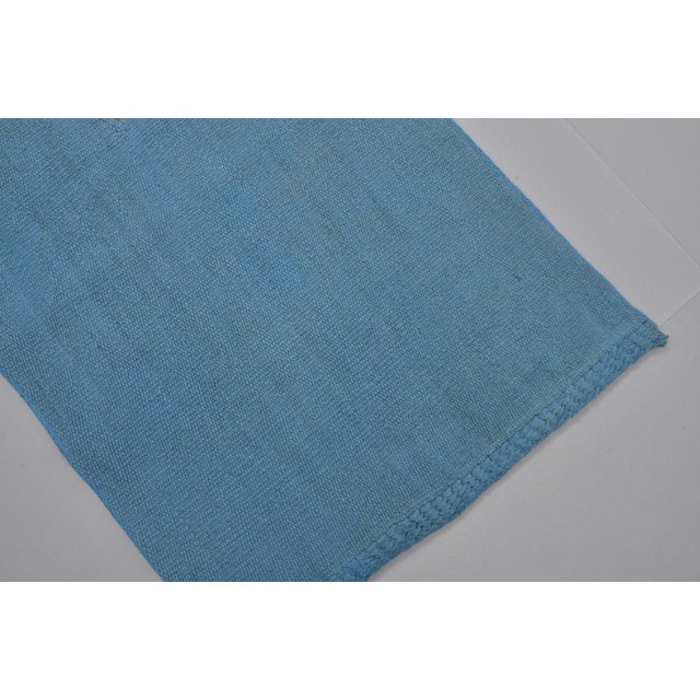 Blue Vintage Hemp Kilim Runner For Sale - Image 10 of 10