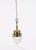 Metal Antique Edwardian Brass & Cut Crystal Ceiling Lights, 1900, Set of 2 For Sale - Image 7 of 16