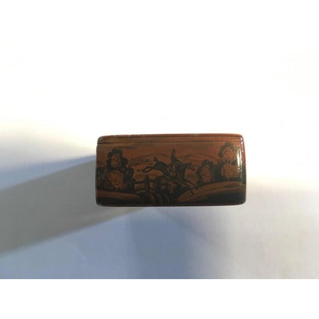 Wood Lacquered Boxes with Landscape Scenes, Set of 5 For Sale - Image 11 of 16